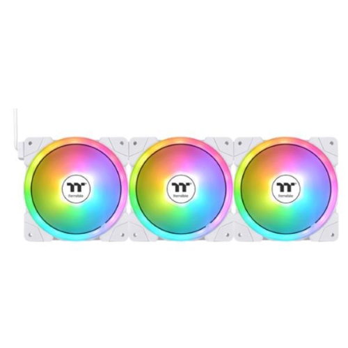 THERMALTAKE SWAFAN EX14 ARGB VENTOLA DI RAFFREDDAMENTO PER PC TT 140mm 3 FAN PACK WHITE PREMIUM EDITION
